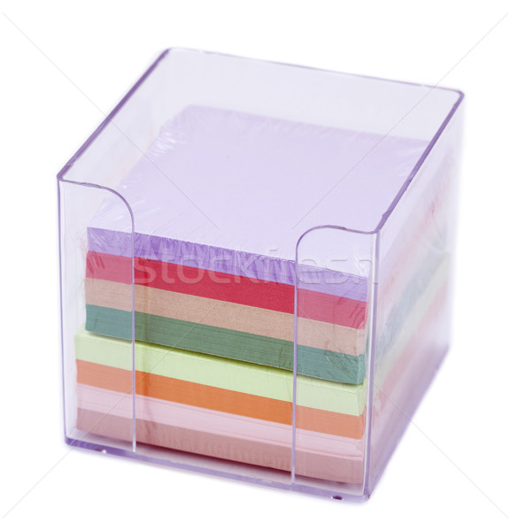Nylon papel notas caso colorido Foto stock © eldadcarin