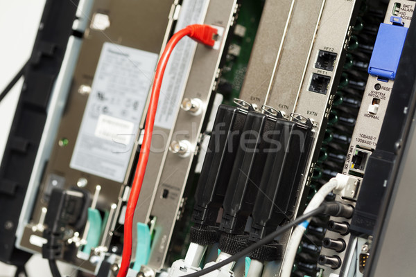 Telephone Switchboard - Private Branch Exchange Stock photo © eldadcarin