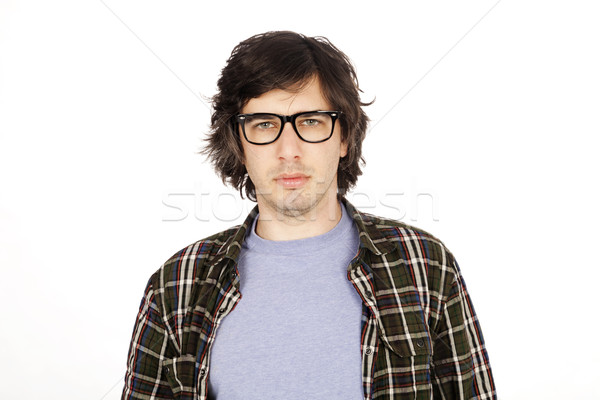 Patru ochi 30 de ani tip caucazian masculin Imagine de stoc © eldadcarin