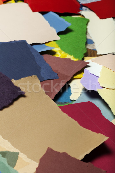 Colorful Torn Paper Background Stock photo © eldadcarin