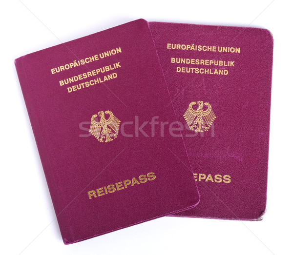 Isolated German Passports Stock photo © eldadcarin