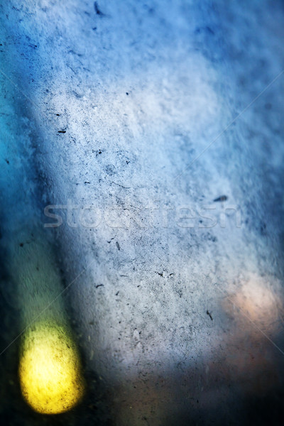 Tarde sujo janela vidro de volta sol Foto stock © eldadcarin