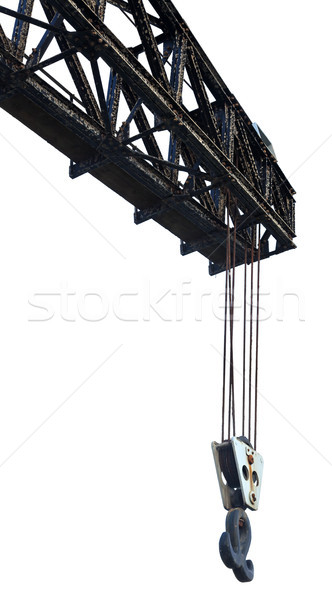 Stock photo: Isolated Vintage Harbour Crane