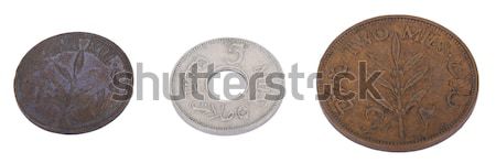 Aislado monedas tres vintage 1930 Foto stock © eldadcarin