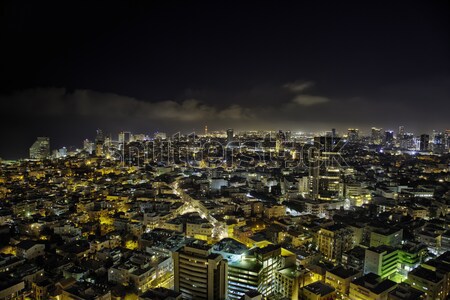 Noapte urbanism wide angle vedere nord Imagine de stoc © eldadcarin