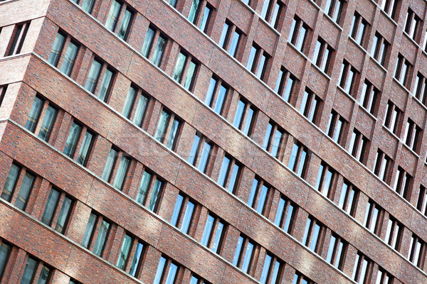 Tilted Building Windows Pattern Stock photo © eldadcarin