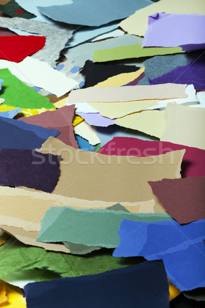 Colorful Torn Paper Background Stock photo © eldadcarin