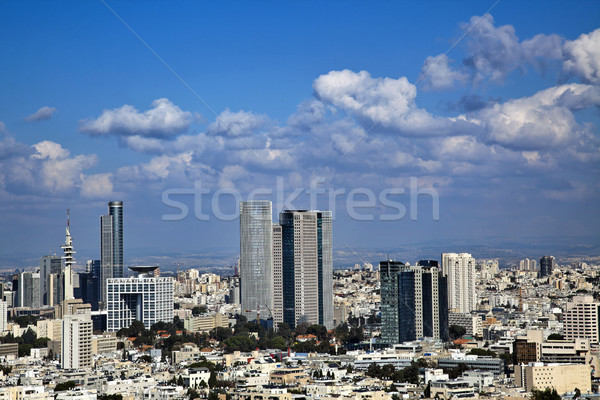 Centrul orasului orizont vedere urbanism oraş central Imagine de stoc © eldadcarin