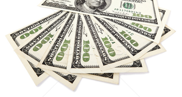 Isolated 100 US$ Bills Fan Stock photo © eldadcarin