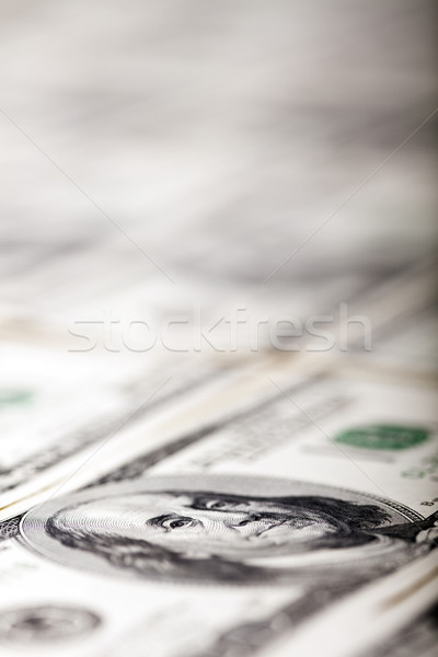 Szem makró lövés 100 pénz jegyzet Stock fotó © eldadcarin