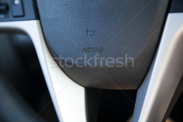 Volan airbag corn şofer ambii central Imagine de stoc © eldadcarin