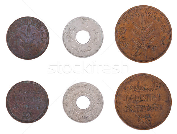Aislado monedas ambos tres vintage 1930 Foto stock © eldadcarin