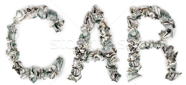 Car - Crimped 100$ Bills Stock photo © eldadcarin