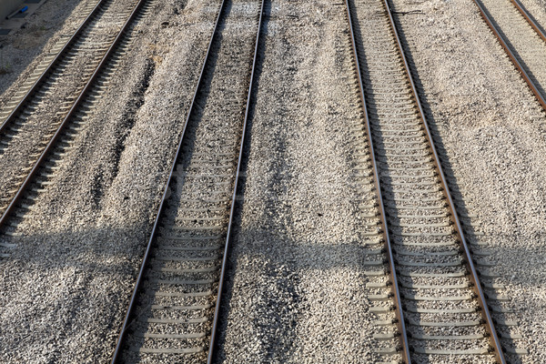 Ferrocarril carretera vista cuatro Foto stock © eldadcarin