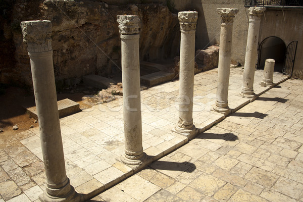 Starożytnych główny drogowego Jerozolima jeden rynku Zdjęcia stock © eldadcarin