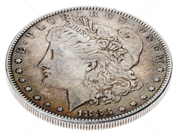 Morgan Dollar - Heads High Angle Stock photo © eldadcarin