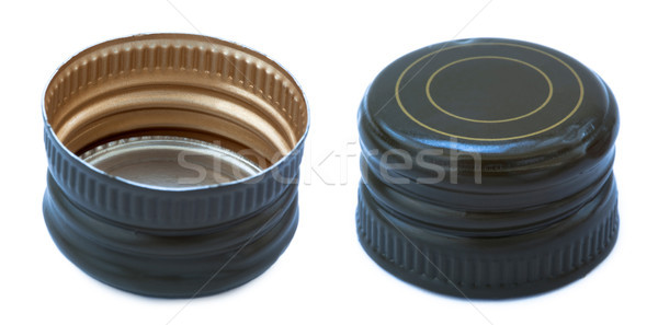 Isolated Green Metal Bottle Cap Stock photo © eldadcarin