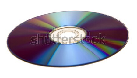 Stock fotó: Izolált · CD · színes · cd · fehér · adat