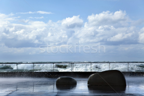 Drenched Boardwalk Stock photo © eldadcarin