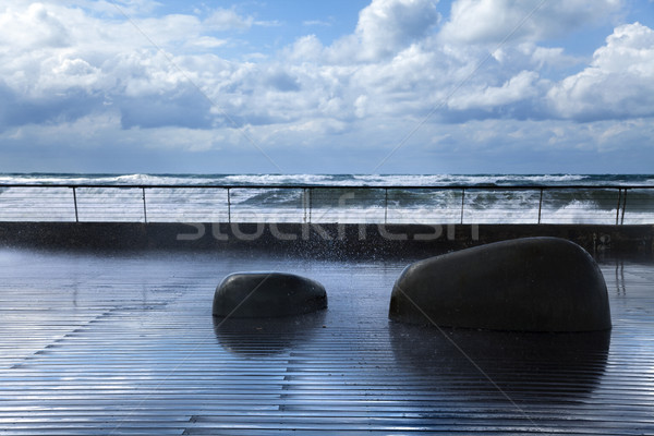 Drenched Boardwalk Stock photo © eldadcarin