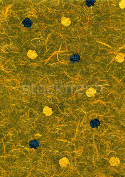 Stockfoto: Rijst · Papierstructuur · Geel · Blauw · vruchten · hoog