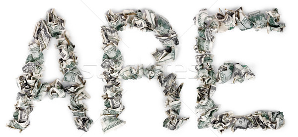 Are - Crimped 100$ Bills Stock photo © eldadcarin