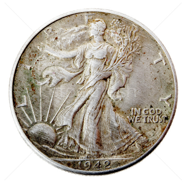 Walking Liberty Half Dollar - Heads Frontal Stock photo © eldadcarin