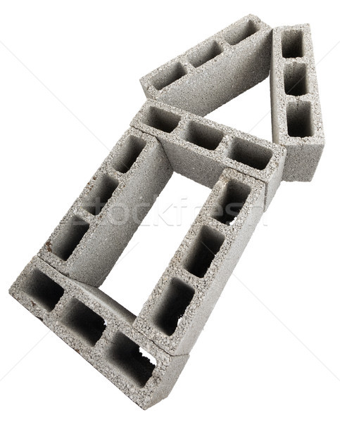 Isolated Construction Blocks - Home Stock photo © eldadcarin