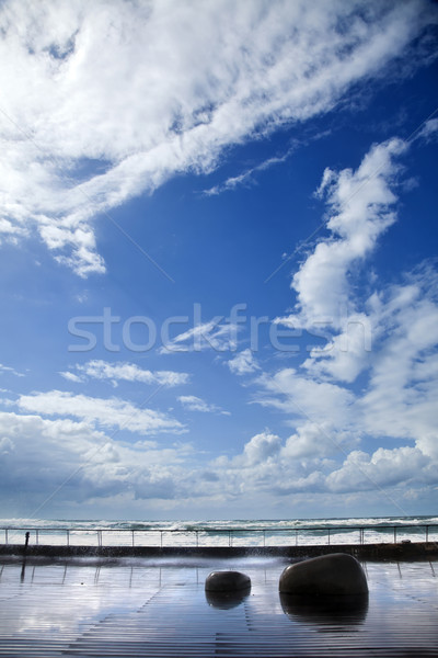 Drenched Boardwalk Stock photo © eldadcarin