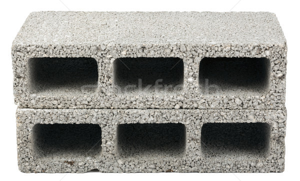 Isolato costruzione blocchi due grigio concrete Foto d'archivio © eldadcarin