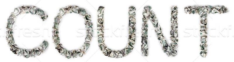 Count - Crimped 100$ Bills Stock photo © eldadcarin