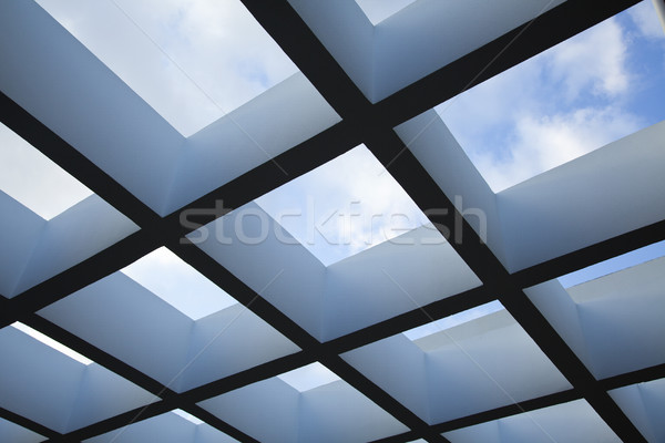 Pergola & Cloudy Sky Stock photo © eldadcarin