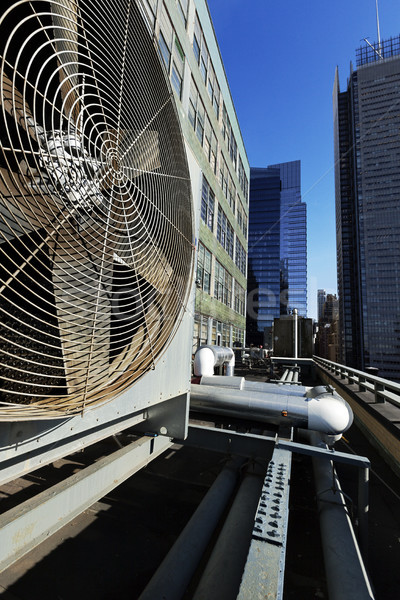 Urban HVAC Air Contidioner Outdoor Unit Manhattan New-York Stock photo © eldadcarin