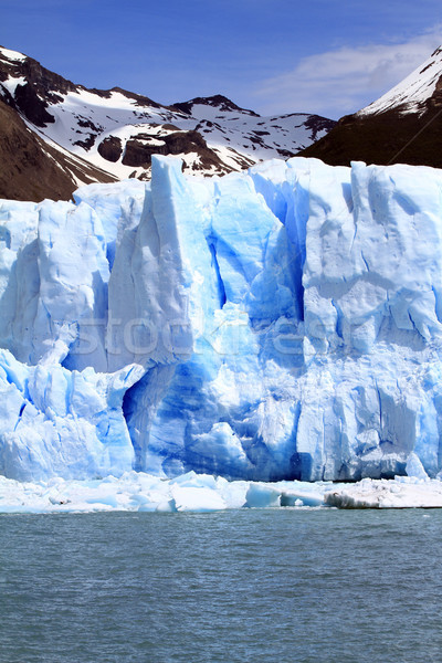 Gletscher Berg See ruhend Wasser Südamerika Stock foto © eldadcarin