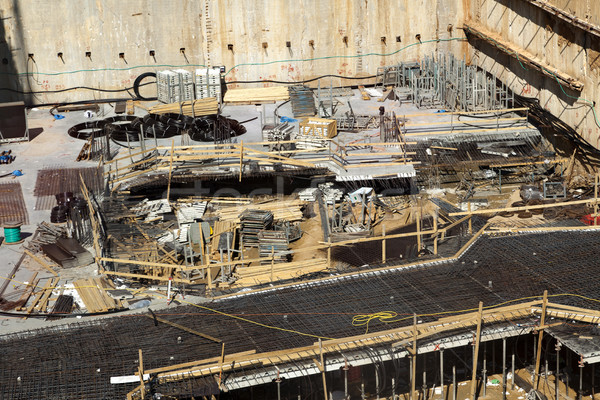 Construction Site - Foundations Stock photo © eldadcarin