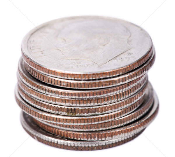 isolated US Dime Stack Stock photo © eldadcarin
