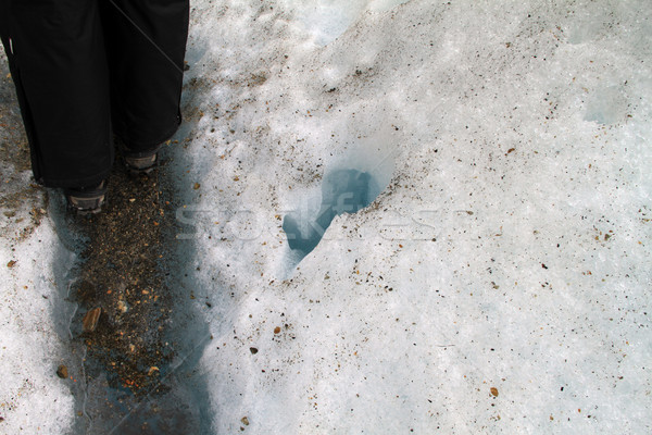 Feet in Glacier Stock photo © eldadcarin