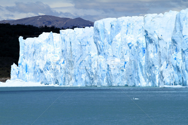 Gletscher Klippe Himmel Wasser Natur Meer Stock foto © eldadcarin