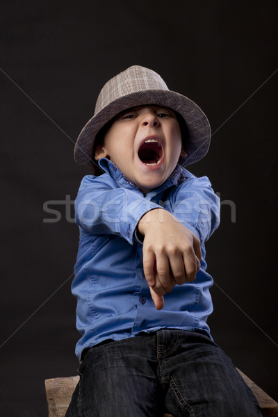 boy shouts Stock photo © Elegies