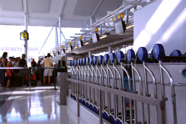 Airport crowd Stock photo © elenaphoto