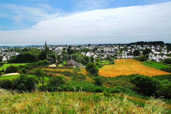 Town of Carnac in Brittany Stock photo © elenaphoto