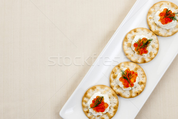 Caviar appetizers Stock photo © elenaphoto