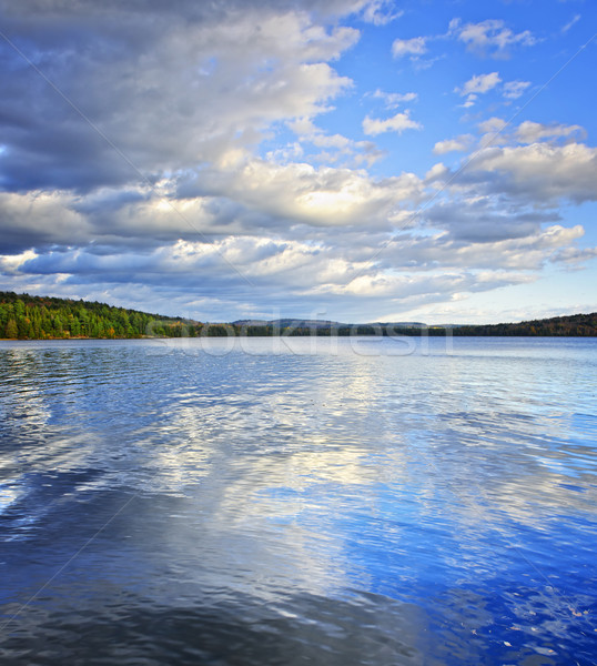 Lake reflecting sky Stock photo © elenaphoto