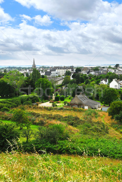 Town of Carnac in Brittany Stock photo © elenaphoto