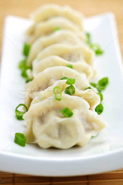 Plate of dumplings Stock photo © elenaphoto