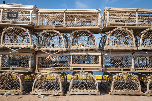 Lobster traps Stock photo © elenaphoto