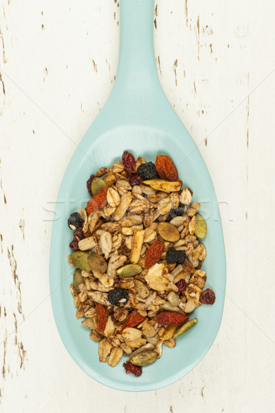 Homemade granola in spoon Stock photo © elenaphoto
