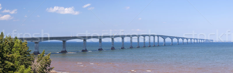 Confederation Bridge panorama Stock photo © elenaphoto