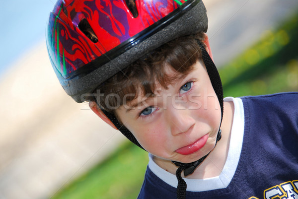 Silly boy portrait Stock photo © elenaphoto