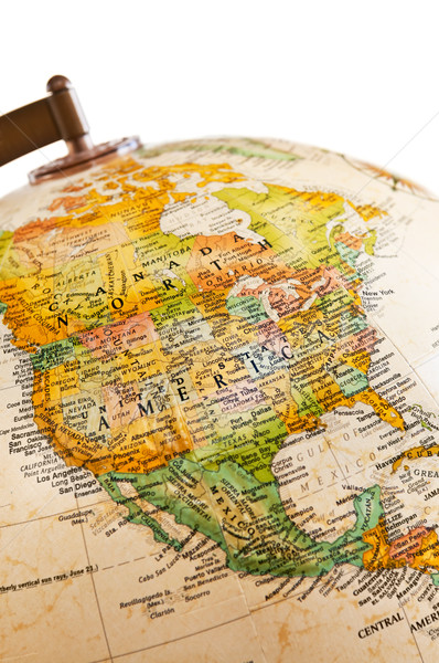Foto d'archivio: Mondo · settentrionale · america · mappa · mondo · terra